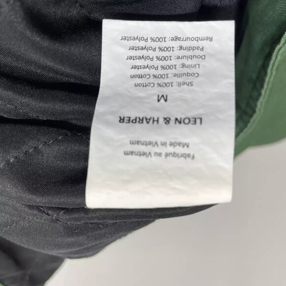 NEW LEON & HARPER Women's Coat Viktor PLN Size M Green - Picture 4 of 7